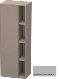 Шкаф-колонна DuraStyle 50х36х140 см, корпус-базальт матовый, фронт-бетонно-серый матовый, левый, подвесной монтаж, Duravit DS1239L0743 Duravit