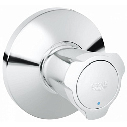 Лицевая часть встраиваемого вентиля Costa L хром, маркировка: синяя, Grohe 19808001 Grohe