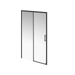 Душевая дверь Vetro 120х195 см, матовый профиль, 6 мм, черный профиль, Kerama Marazzi VE.120.SD.BLK.M Kerama Marazzi