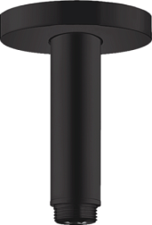 Потолочный кронштейн для верхнего душа матовый, 10 см, чёрный цвет, Hansgrohe 27393670 Hansgrohe