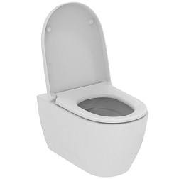 Подвесной унитаз I.LIFE O 35х53,5 см, безободковый, с сиденьем, тихий смыв, Ideal Standard T572501 Ideal Standard