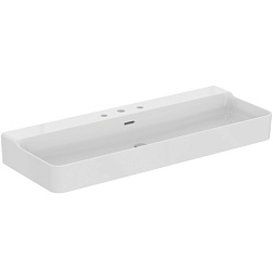 Подвесная раковина Conca 120х45х16,5 см, с 3 отверстиями под смесители, санфарфор, с отв. под смеситель, Ideal Standard T380401 Ideal Standard