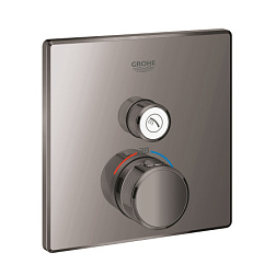 Лицевая часть встраиваемого смесителя Grohtherm SmartControl 1 функция, графит, Grohe 29123A00 Grohe