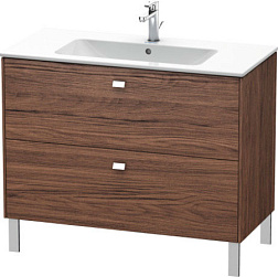 Модуль под раковину Brioso 102х47,9х68,3 см, орех темный, ручки хром, Duravit BR440301021 Duravit