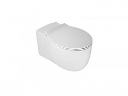 Подвесной унитаз Le Fiabe 36,5х55,5 см, безободковый, без сиденья, Hatria Y1CD01 Hatria