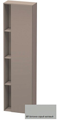 Шкаф-колонна DuraStyle 50х24х180 см, корпус-базальт матовый, фронт-бетонно-серый матовый, правый, подвесной монтаж, Duravit DS1248R0743 Duravit