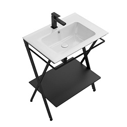 Консоль для раковины Piano 63х47х83,3 см, Next, черная матовая, Kerama Marazzi PIA.N.65\BLK Kerama Marazzi
