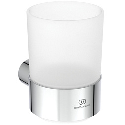 Настенный стакан Conca хром, с держателем, Ideal Standard T4505AA Ideal Standard