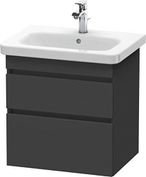 Модуль под раковину DuraStyle 58х44,8х61 см, графит матовый, 2 ящика, Duravit DS648004949 Duravit