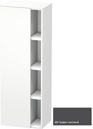 Шкаф-колонна DuraStyle 50х36х140 см, корпус-белый матовый, фронт-графит матовый, левый, подвесной монтаж, Duravit DS1239L4918 Duravit