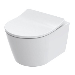 Подвесной унитаз Rp 38х49 см, TornadoFlush, безободковый, без сиденья, тихий смыв, TOTO CW554Y TOTO