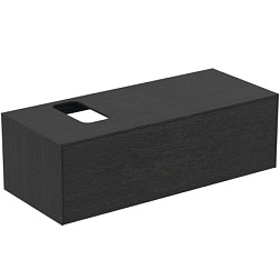 Модуль под раковину Conca 120х50,5х37 см, вырез в столешнице под заказ, копченый дуб, система push-to-open, Ideal Standard T3932Y4 Ideal Standard