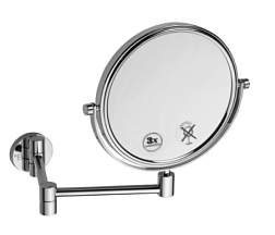 Настенное косметическое зеркало для ванной 182 мм, хром, Bemeta 112201518 Bemeta