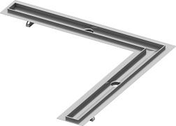 Дренажный желоб TECEdrainline 120х120 см, угловой, без сифона, без решетки, TECE 611200 TECE