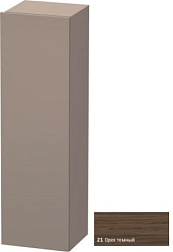 Шкаф-колонна DuraStyle 40х36х140 см, фронт - орех темный, корпус -  базальт матовый, правый, подвесной монтаж, Duravit DS1219R2143 Duravit