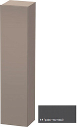 Шкаф-колонна DuraStyle 40х36х180 см, корпус-базальт матовый, фронт-графит матовый, правый, подвесной монтаж, Duravit DS1229R4943 Duravit