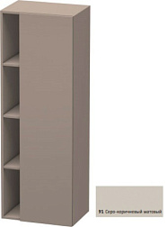 Шкаф-колонна DuraStyle 50х36х140 см, корпус-базальт матовый, фронт-серо-коричневый, правый, подвесной монтаж, Duravit DS1239R9143 Duravit