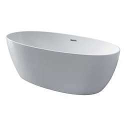 Акриловая ванна Flo 170х82 см, овальная, Kerasan 742901 Kerasan