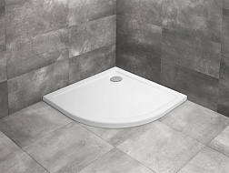 Поддон Doros A 90х90х4,5 см, четверть круга, акриловый, Radaway SDRA9090-01 Radaway