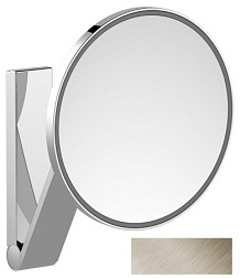 Настенное косметическое зеркало для ванной iLook_move управления через выключатель в помещении, 1 цвет, никель, с подсветкой, Keuco 17612059003 Keuco