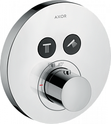 Лицевая часть встраиваемого смесителя ShowerSelect термостат, круглая, 2 функции, Axor 36723000 Axor