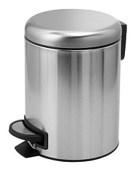 Корзина для мусора Potty 3л, с педалью, крышка soft close, хром, Gedy 3209(38) Gedy