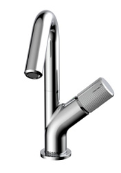 Смеситель для умывальника PLY поворотный излив, с донным клапаном, Bossini Z00901.030 Bossini