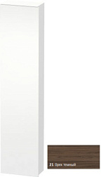 Шкаф-колонна DuraStyle 40х24х180 см, корпус-белый матовый, фронт-орех темный, левый, подвесной монтаж, Duravit DS1228L2118 Duravit