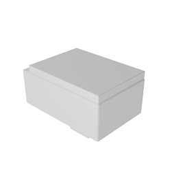 Подвесной унитаз Box 34х53 см, белый глянцевый, безободковый, без сиденья, GSG BXWCSO000FI GSG