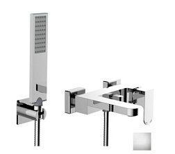 Настенный смеситель Gillo неповоротный излив, лейка в комплекте, Bossini Z00727.030 Bossini