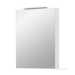 Зеркало Oleta 50х70 см, белый матовый, левый, с подсветкой, Roca 857643501 Roca