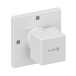 Лицевая часть встраиваемого вентиля Decus на 3 положения, белый матовый, Kludi 548465375 Kludi