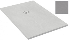 Поддон Singulier 120х90х3 см, серый шелк, матовый, антискользящее покрытие, Neoroc, прямоугольный, Jacob Delafon E67023-MGZ Jacob Delafon