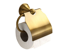 Держатель туалетной бумаги Romance нержавеющая сталь, бронза, с крышкой, Gedy 7525(44) Gedy