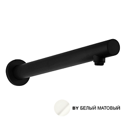 Настенный кронштейн для верхнего душа матовый, белый цвет, Paini 50BY745TCT440BI Paini