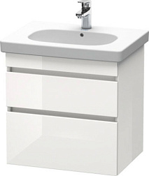Модуль под раковину DuraStyle 60х45,3х61 см, белый глянцевый, Duravit DS648302222 Duravit