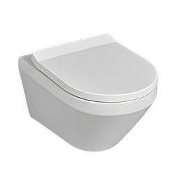 Подвесной унитаз Architectura 37х53 см, безободковый, с сиденьем, тихий смыв, Villeroy&Boch 4616CB01 Villeroy&Boch