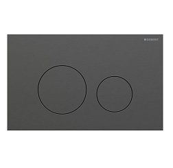 Клавиша смыва Sigma40 матовая, с легкоочищаемым покрытием, прямоуг., сталь, механическая, черная, Geberit 115.628.QD.1 Geberit