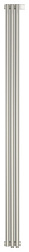 Отопительный дизайн-радиатор Эстет 13,5х180 см, 3 секции, правый, однорядный коаксиальный, нижнее подключение, белый, Сунержа 12-0321-1803 Сунержа