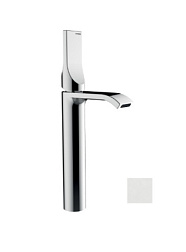 Высокий смеситель на столешницу Apice 19,7 см, матовый, неповоротный излив, белый цвет, с донным клапаном, Bossini E89602.045 Bossini