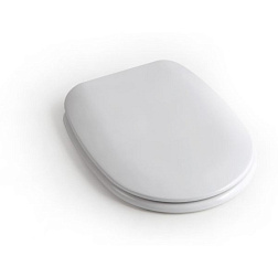 Сиденье для унитаза Basic тонкое, дюропласт, с микролифтом, быстросъемное, White Ceramic WC00S01SL White Ceramic