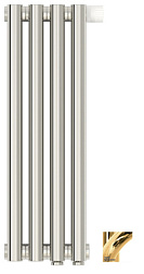 Отопительный дизайн-радиатор Эстет 18х50 см, 4 секции, золото, двухрядный глухой, Сунержа 03-0312-5004 Сунержа
