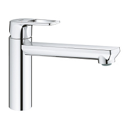 Смеситель для кухни BauLoop длина излива 22,2 см, поворотный излив, Grohe 31706000 Grohe
