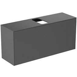 Модуль под раковину Conca 120х37,3х55 см, 1 ящик, антрацит матовый, система push-to-open, Ideal Standard T3937Y2 Ideal Standard