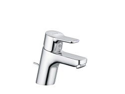 Смеситель для умывальника Pure&Easy высота излива 60 см, неповоротный излив, с донным клапаном, Kludi 372850565 Kludi