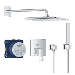 Готовый набор для душа (без излива) Eurocube 1 режим, 31 см, square, 2 функции, Grohe 25238000 Grohe