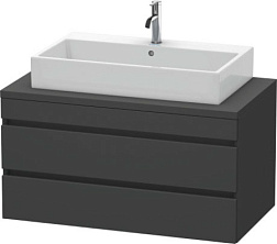 Модуль под раковину DuraStyle 100х54,8х51,2 см, без консоли, 2 ящика, графит матовый, Duravit DS531904949 Duravit