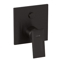 Лицевая часть встраиваемого смесителя Decus цвет сталь оружейная брашированная, 2 функции, чёрный цвет, Kludi 54759N275 Kludi