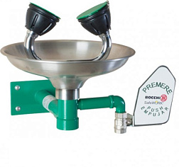 Аварийная  раковина  для промывки глаз Bocchi настенная с рычагом и чашей из нержавеющей стали10, Nofer SC300SS Nofer