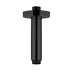 Потолочный кронштейн для верхнего душа Shower line матовый, pvd, длина 150 мм, чёрный цвет, Paini 50PZ744T615BI Paini